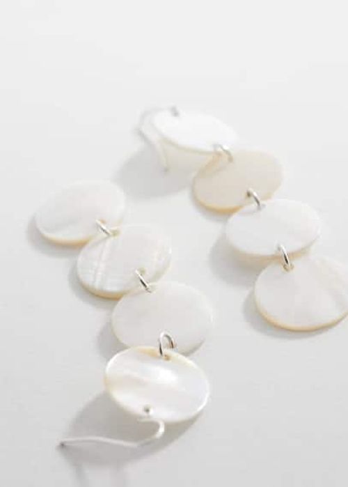 Shell hoop earrings...