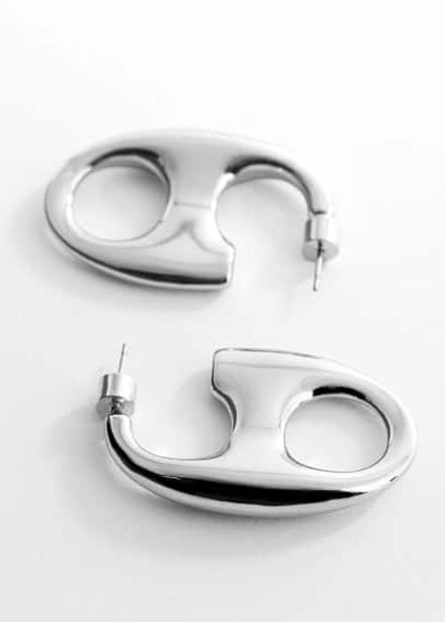 Link earrings silver - Woman...