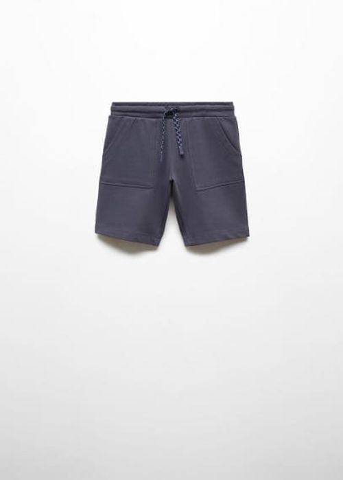 Elastic waist Bermuda shorts...