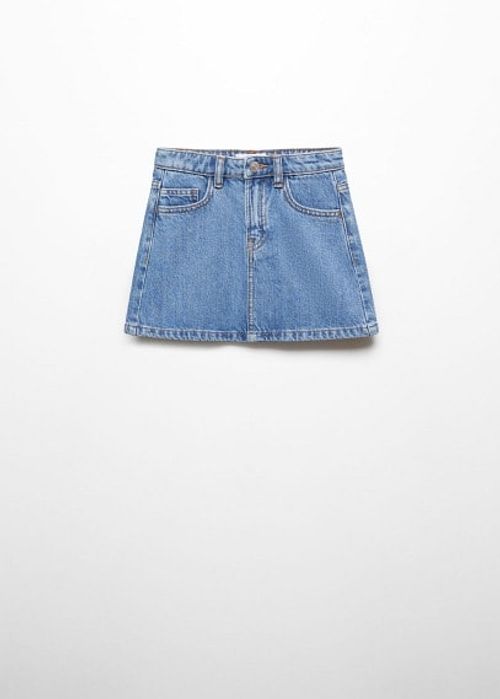 Short denim skirt medium blue...