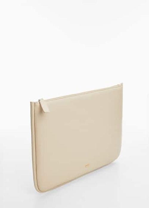 Padded laptop case off white...