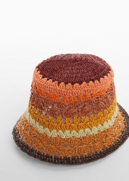 Natural fibre bucket hat...