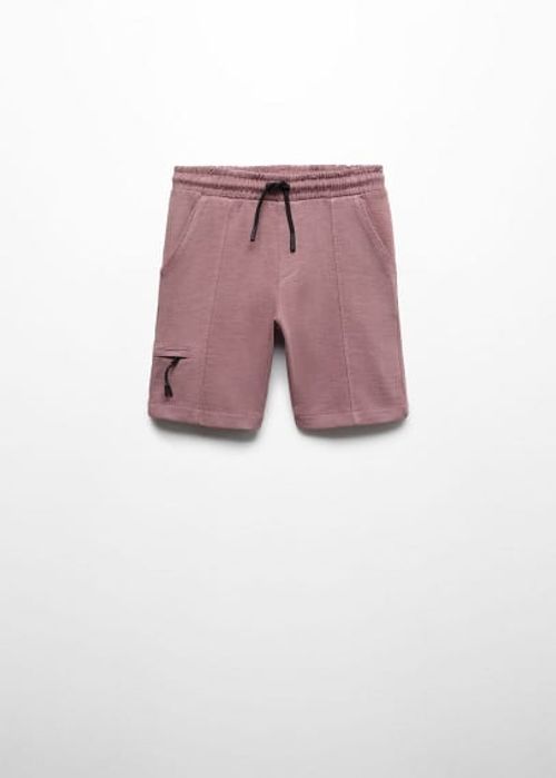 Elastic waist Bermuda shorts...