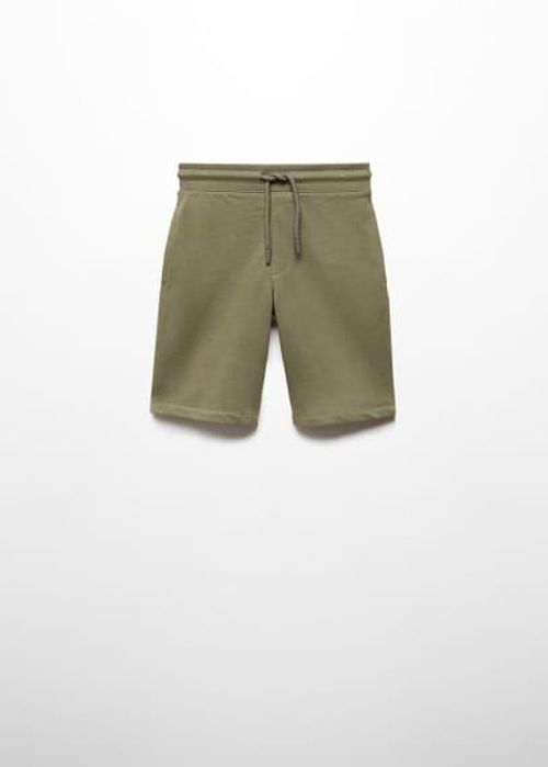 Cotton shorts with elastic...