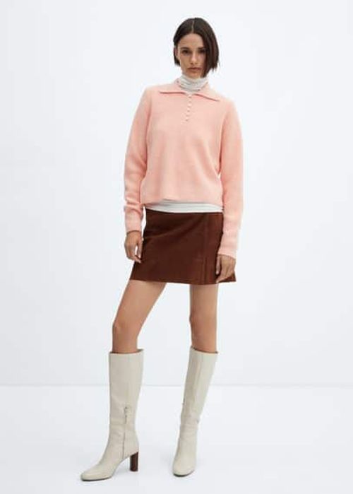 Knitted polo neck sweater...