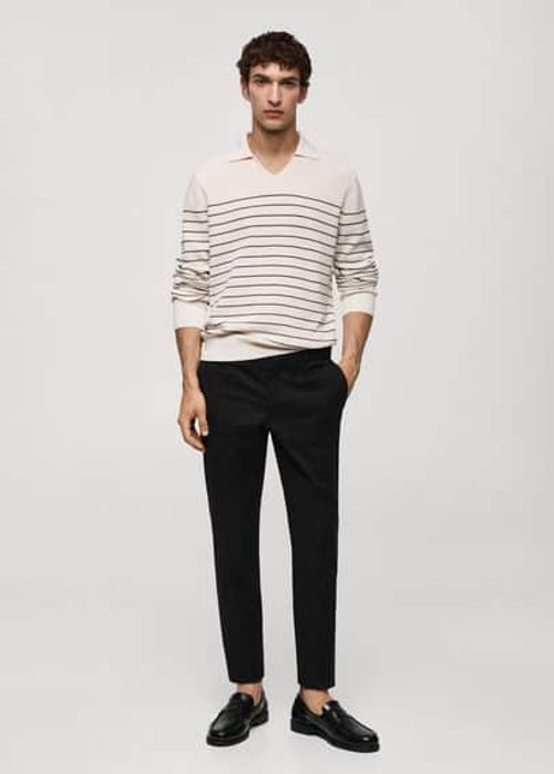 Slim fit serge chino trousers...