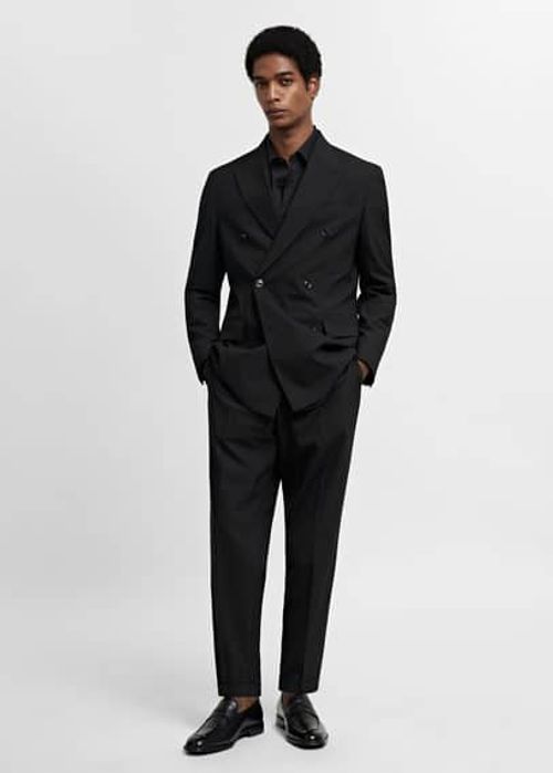 Suit trousers black - Man -...