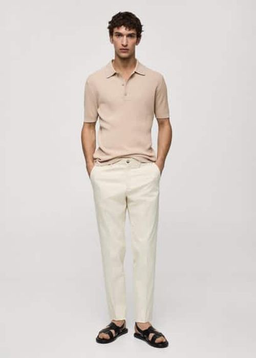 Slim fit chino trousers off...