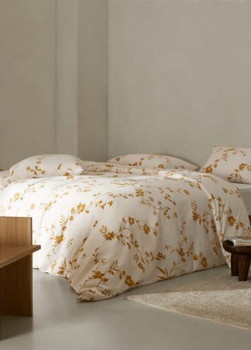 Cotton duvet cover with...