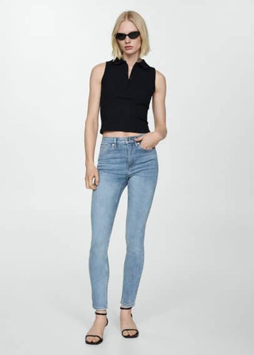 High-rise skinny jeans medium...