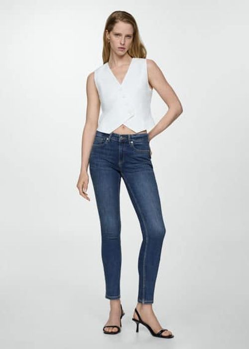 Skinny push-up jeans dark...