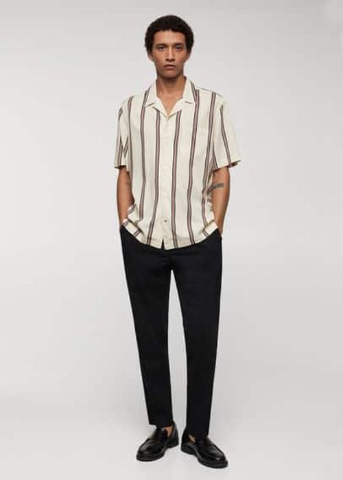 Striped bowling fluid shirt...