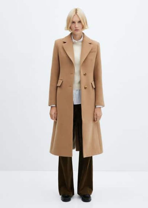 Tailored wool coat medium...