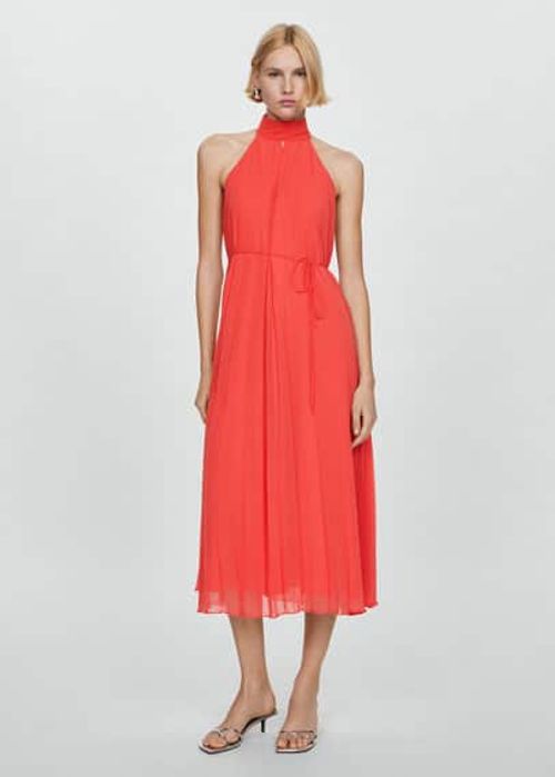 Pleated halter neck dress...