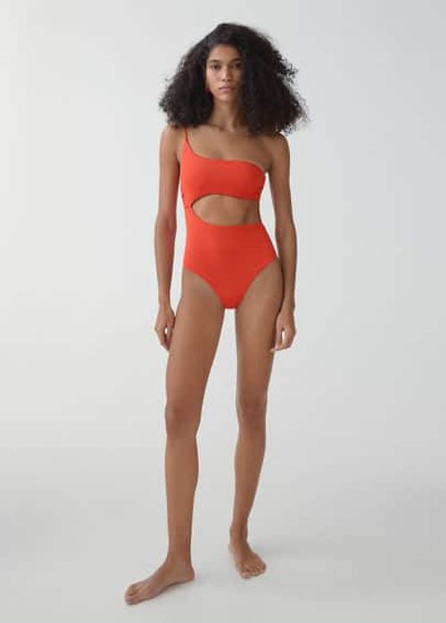 Swimsuit with asymmetrical...