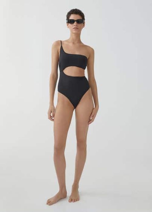 Swimsuit with asymmetrical...