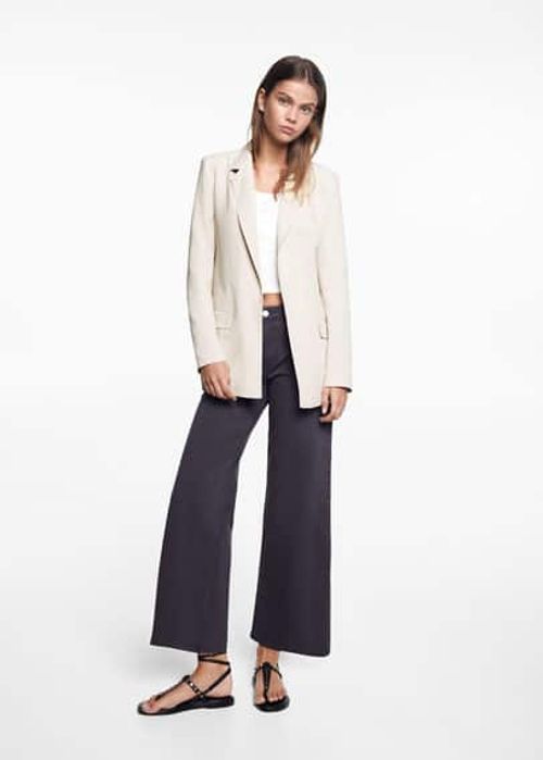 Regular-fit linen jacket...