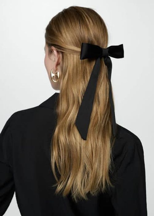 Bow hairclip black - Woman -...