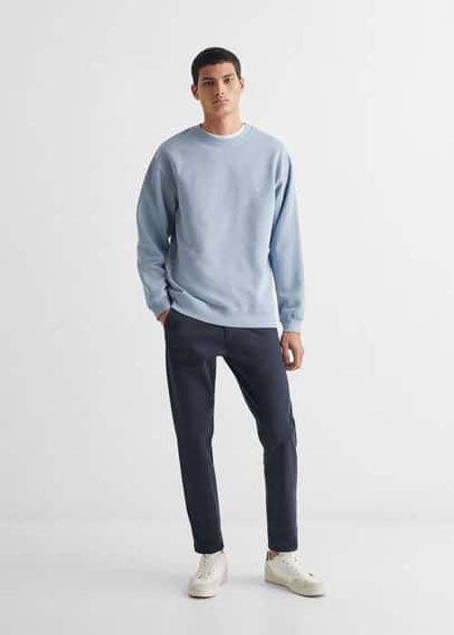 Cotton sweatshirt blue -...