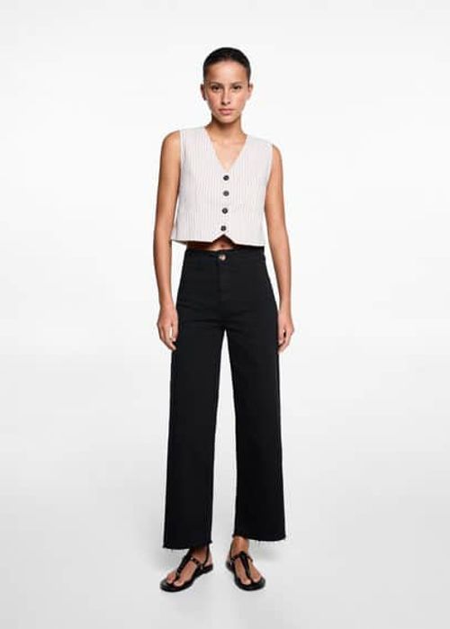 Jeans culotte high waist - Woman