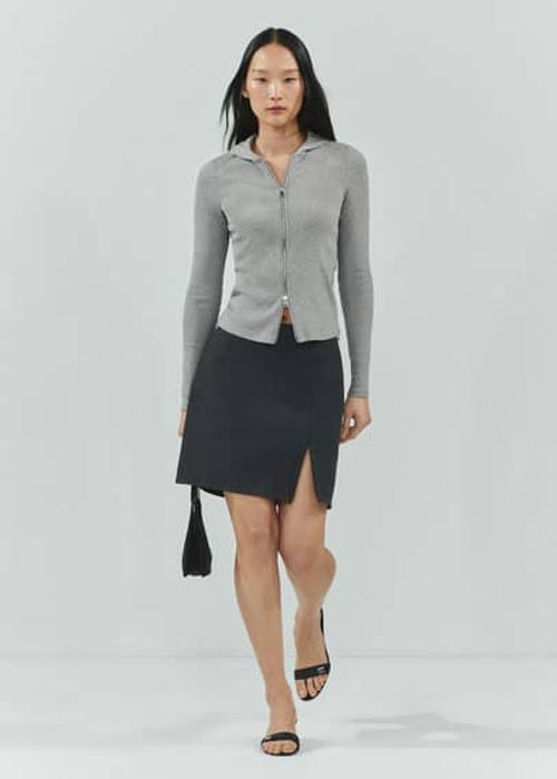 Zipped hoodie grey - Woman -...