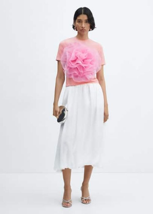 Flower maxi top pink - Woman...