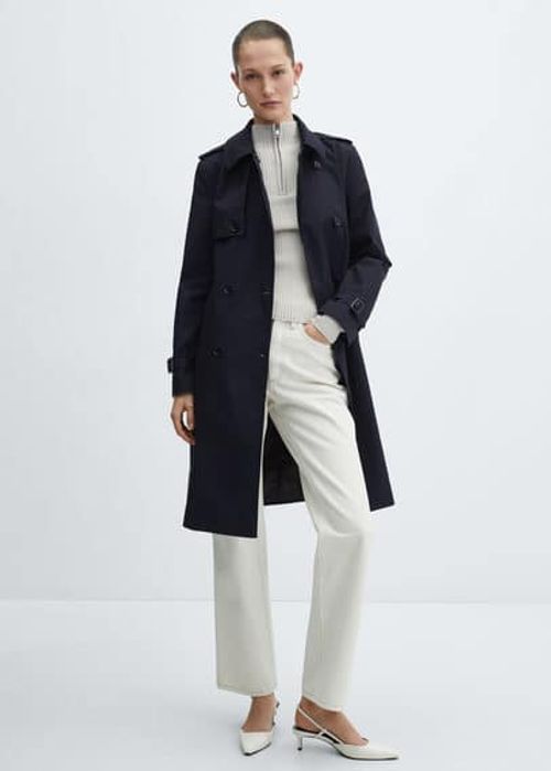 Classic trench coat with belt...