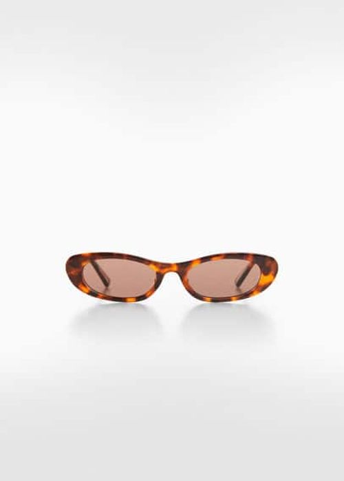 Oval sunglasses chocolate -...