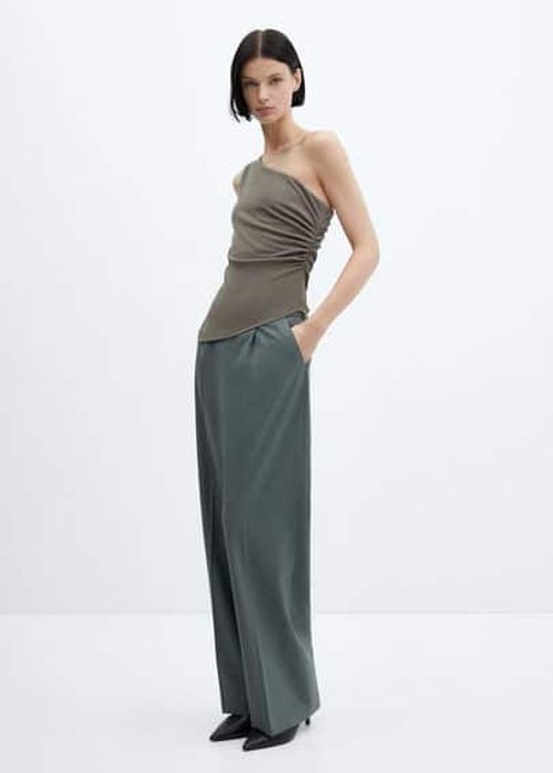 Asymmetric design top grey -...