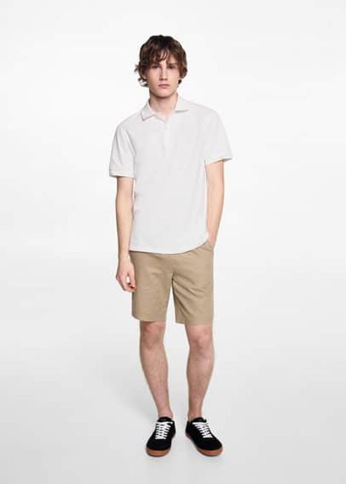 Short-sleeved cotton polo...