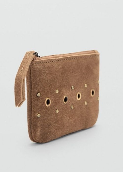 Studded leather purse...