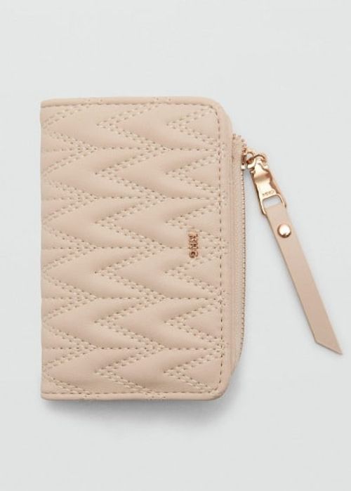 Padded logo wallet off white...