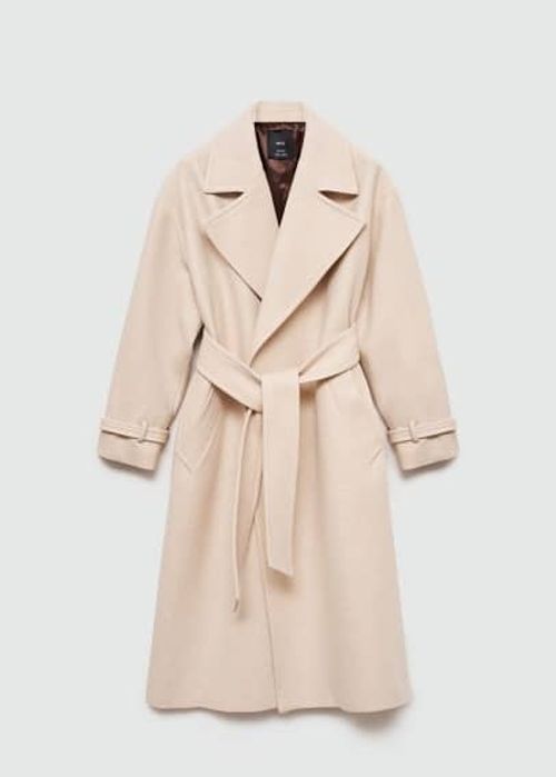 Maxi lapel Manteco wool coat...