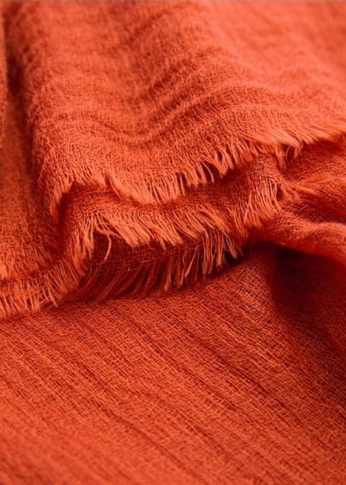 Flowy scarf burnt orange -...