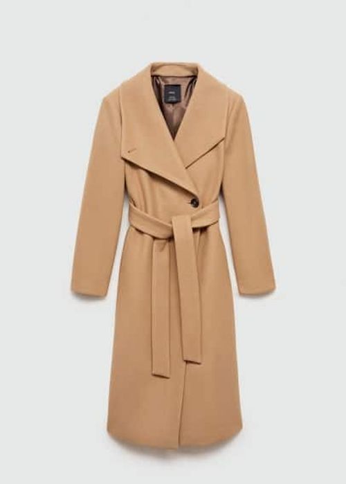 Belted Manteco wool coat...