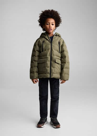 Mango quilted jacket sales