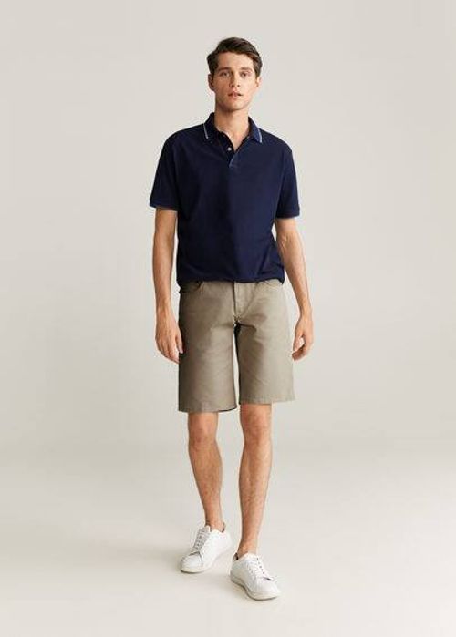 Pockets cotton Bermuda shorts