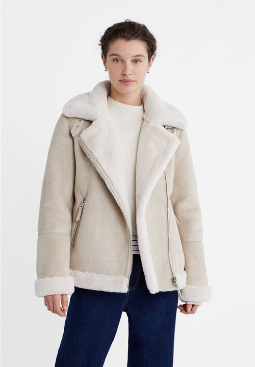 Stradivarius Faux shearling...