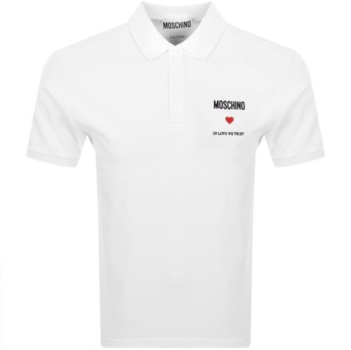 Moschino Logo Polo White