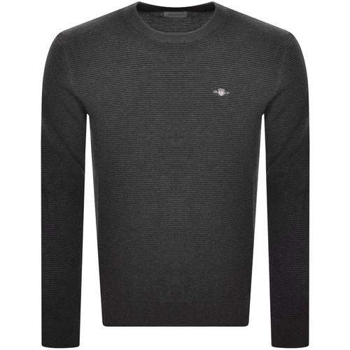 Gant Textured Sweatshirt Grey