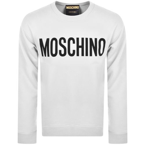 Moschino Logo Sweatshirt White