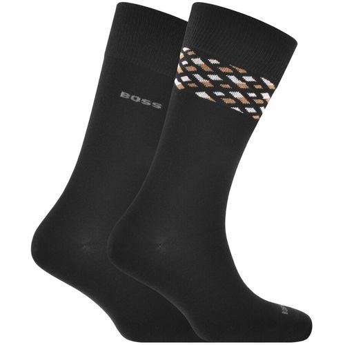 BOSS Two Pack Logo Socks