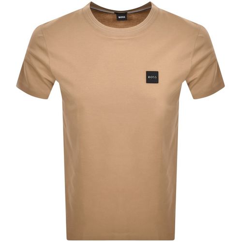 BOSS Tiburt 278 T Shirt Brown