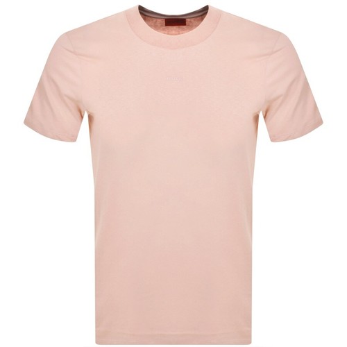 HUGO Dapolino T Shirt Pink