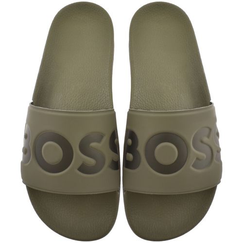 BOSS Aryeh Sliders Green