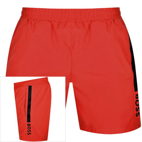 BOSS Dolphin Swim Shorts Red