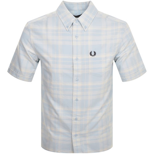 Fred Perry Tartan Shirt Blue