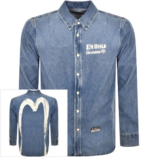 Evisu Long Sleeve Denim Shirt...