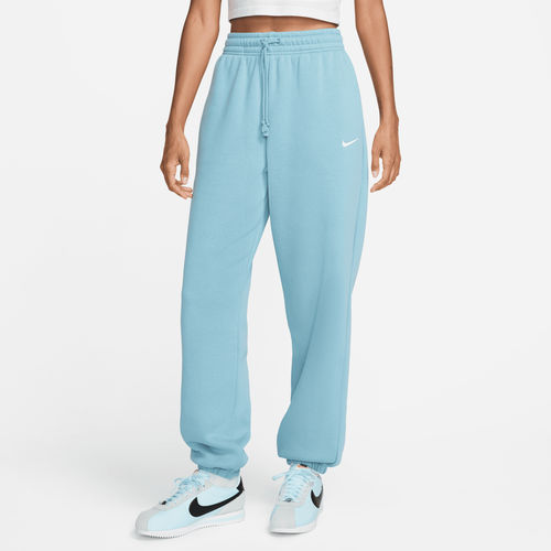 Nike Sportswear Phoenix Fleece Women's High-Waisted Oversized Tracksuit Bottoms - Blue - Cotton/polyester