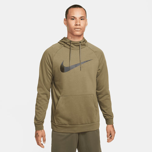 Nike Dry Graphic Men's Dri-FIT Hooded Fitness Pullover Hoodie - Green
